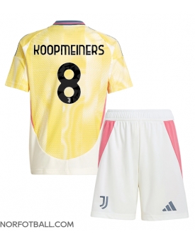 Billige Fotballdrakt Juventus Teun Koopmeiners #8 Replika Bortedraktsett Barn 2024-25 Kortermet (med bukser)